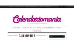 Desktop Screenshot of calendariomania.es
