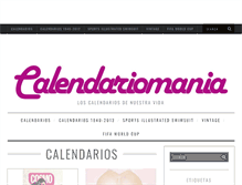 Tablet Screenshot of calendariomania.es